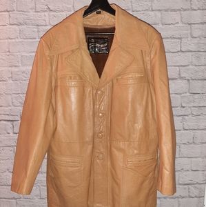 Vintage leather Topcoat by Montgomery Ward